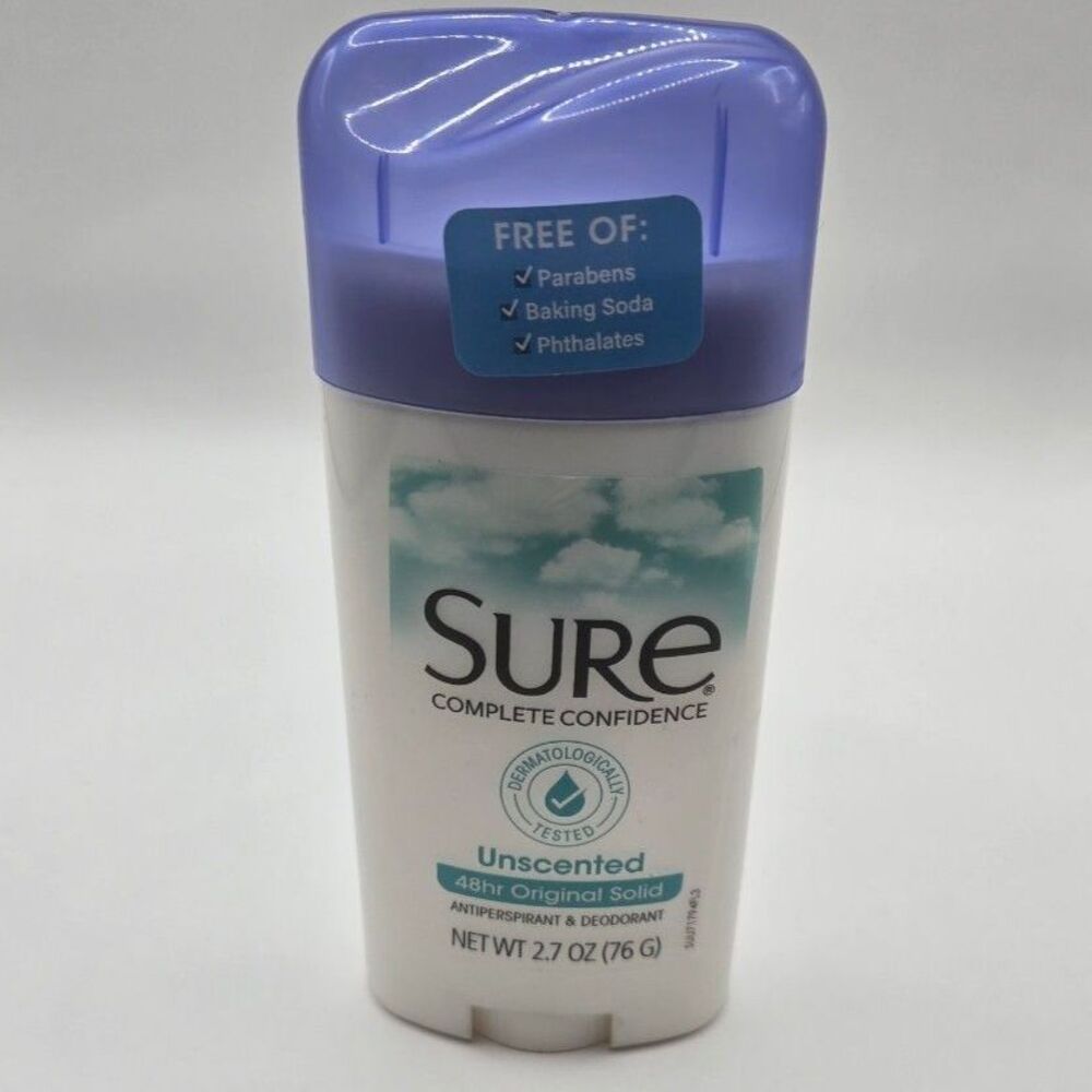 Sure Complete Confidence Unscented Antiperspirant & Deodorant 2.7 oz / 76 g